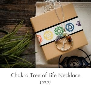 Tree of Life Necklace Chakra Crystal Healing